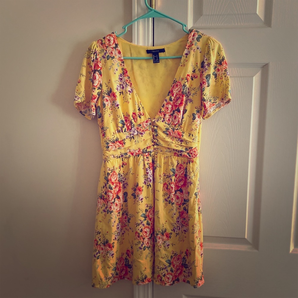 Cute yellow floral dress